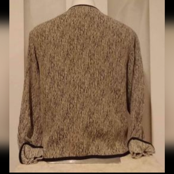 Max & Mabel - Button Up zebra striped designer blazer jacket - size small - Picture 2 of 3